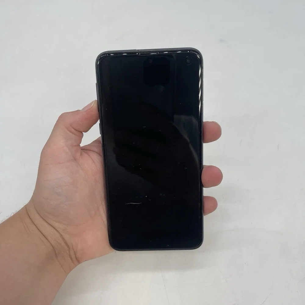 AT&T Samsung Galaxy S10e 128GB For Parts Turns On Blue Metallic